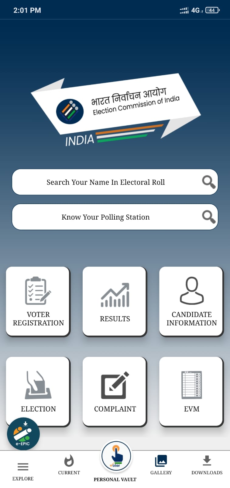 voter id main page